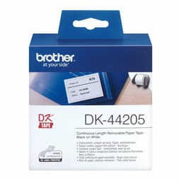 image-Printer Labels Brother DK-44205 62 mm x 15,24 m White Black/White (2 Units)