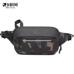 image-LEASTAT Men's Chest Bag - Military Oxford Cloth