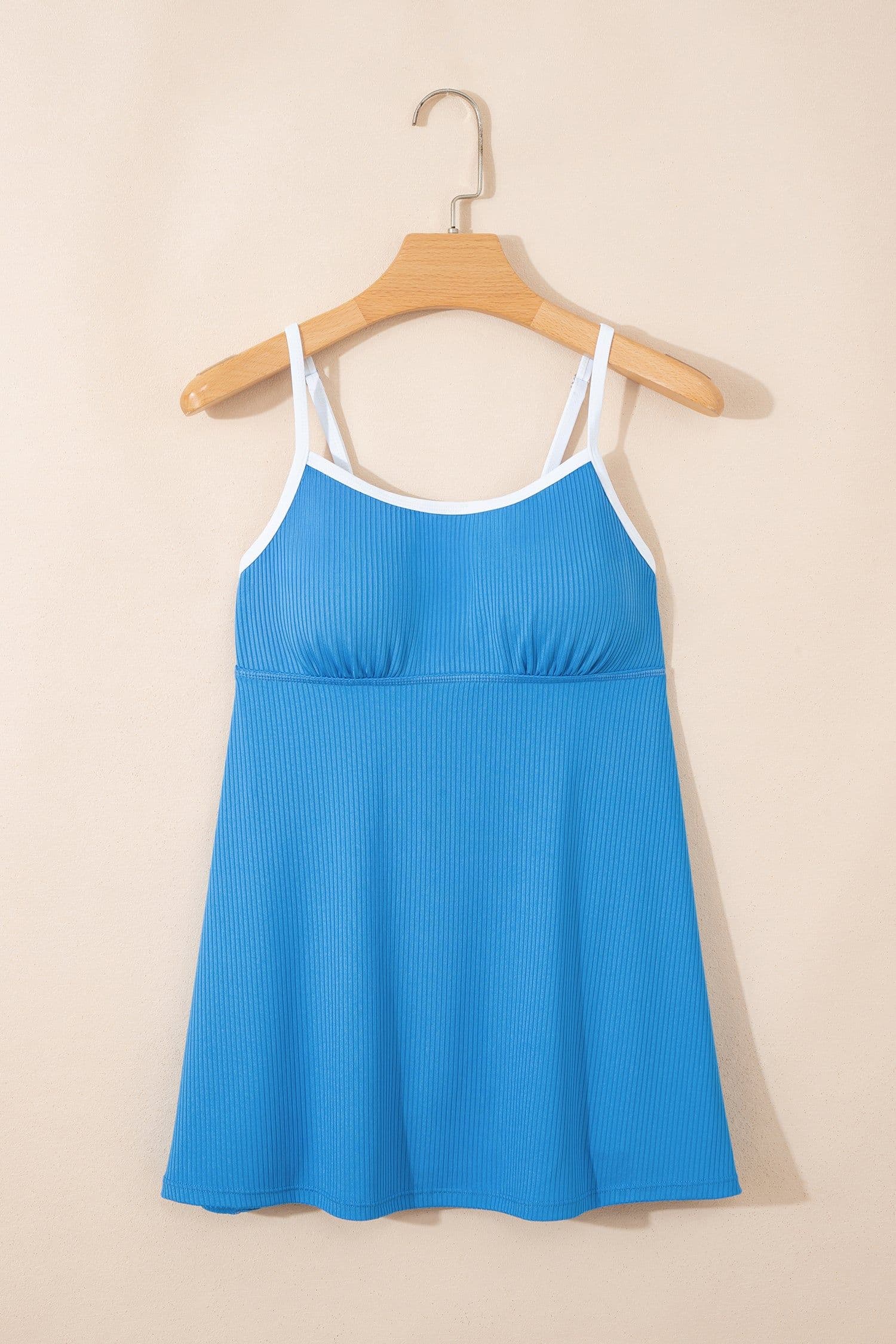 image-Blackish Green Color Block Swim Dress