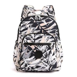 image-Jielangshi Nylon Backpack - Gray Bamboo Leaves