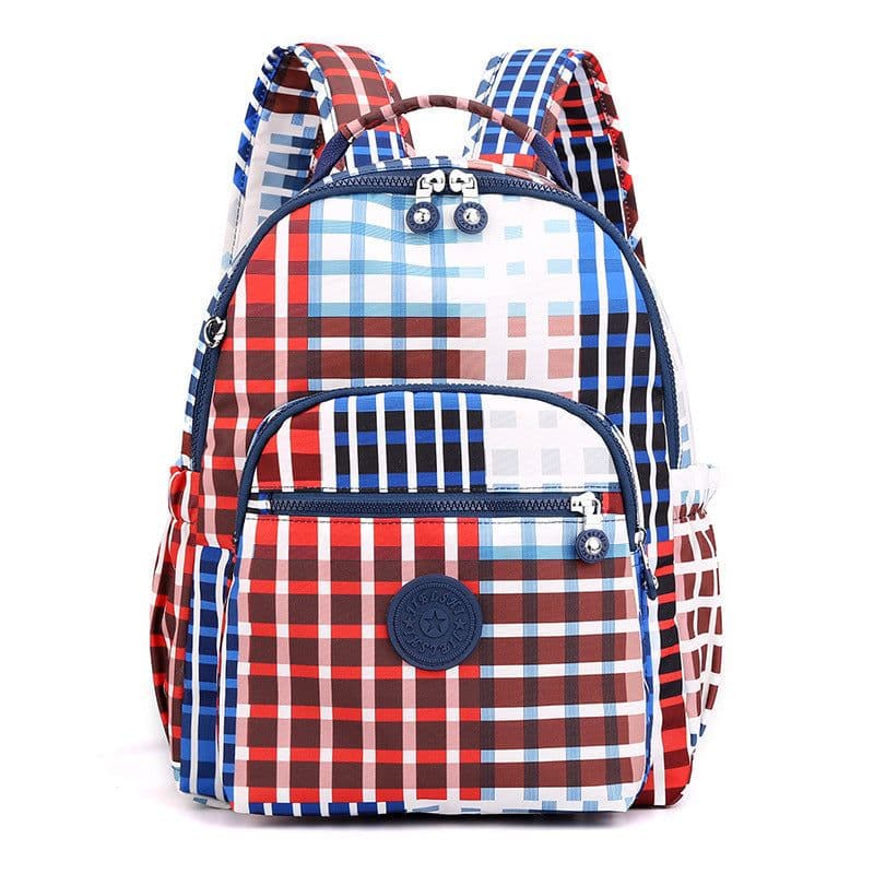 image-Jielangshi Nylon Backpack - Gray Bamboo Leaves