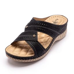 image-2022 new style sandals women's foreign trade explosion style wedge heel women's large size slippers cross-border mother shoes Roman style