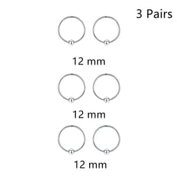 image-Hypoallergenic Sterling Silver Cartilage Dainty Thin Small Huggie Hoop Earring For Women