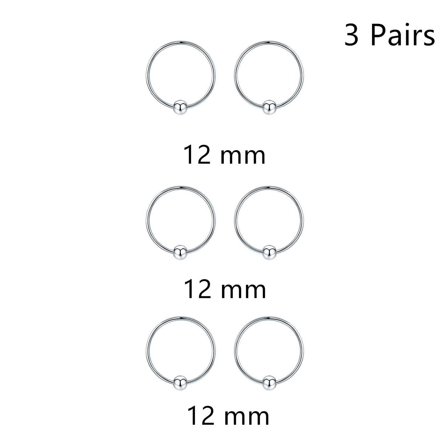 image-Hypoallergenic Sterling Silver Cartilage Dainty Thin Small Huggie Hoop Earring For Women