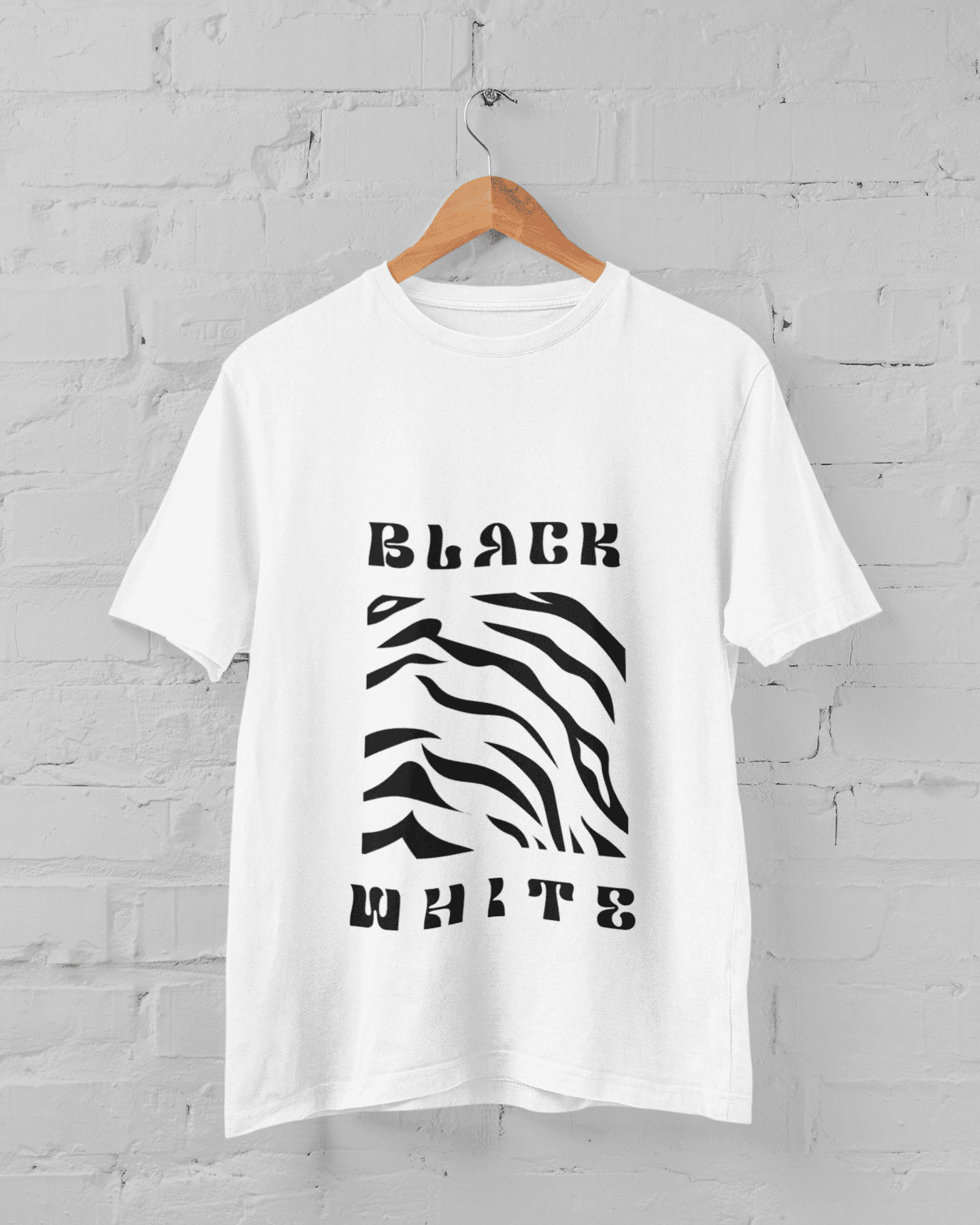 image-Black and White T-shirt Swedish Attitude