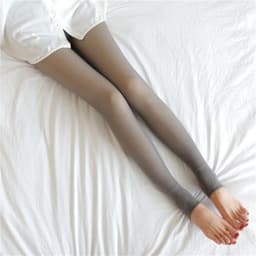 image-Stewardess Gray Plus Velvet Thickened Leggings