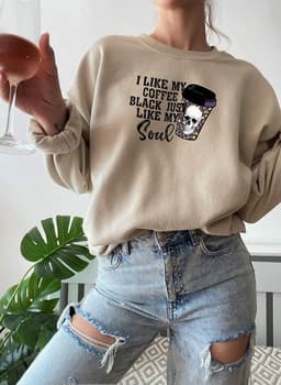 image-Black Coffee Like My Soul Sweat Shirt
