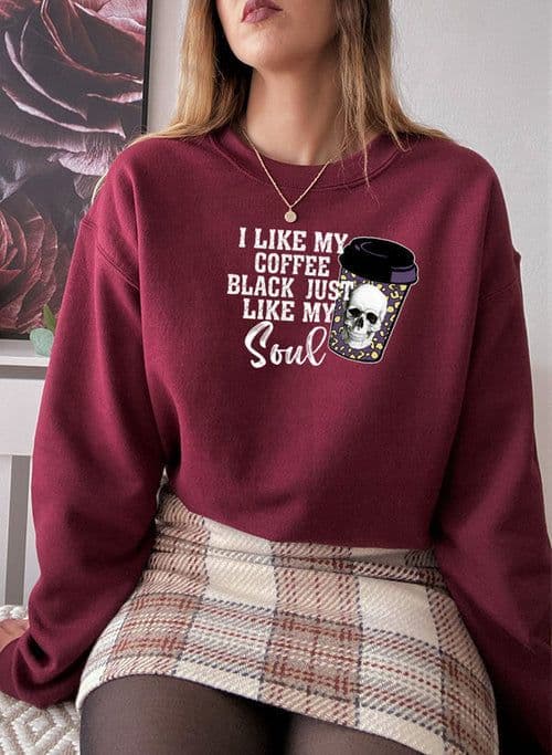 image-Black Coffee Like My Soul Sweat Shirt