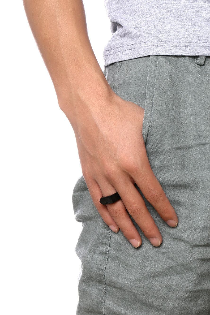 image-New Arrival Stainless Steel Trendy Brand Arrow Ring European and American Style Personalized Men's Ring Can Be Engraved RC-381