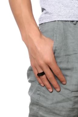 image-New Arrival Stainless Steel Trendy Brand Arrow Ring European and American Style Personalized Men's Ring Can Be Engraved RC-381