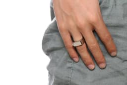 image-New Arrival Stainless Steel Trendy Brand Arrow Ring European and American Style Personalized Men's Ring Can Be Engraved RC-381