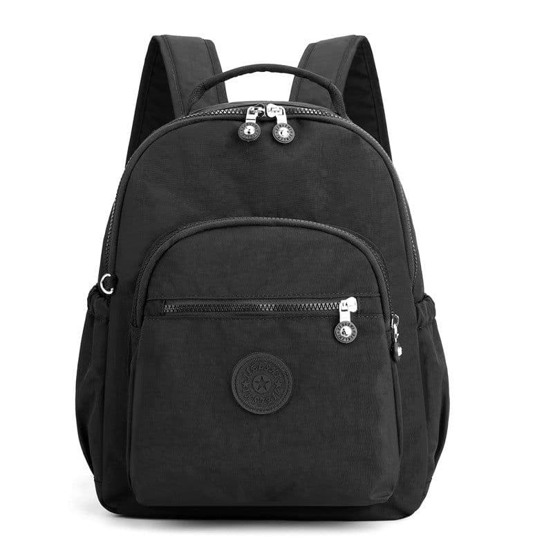 image-Jielangshi Nylon Backpack - Gray Bamboo Leaves