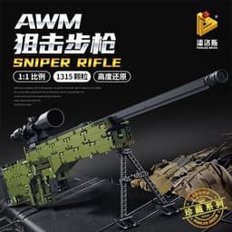 image-Penrose 670001-18 parade rifle 95 rifle AWM sniper pistol AKM assembly 98K building block toys