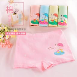 image-Girls Cotton Boxer Shorts For 3 To 8 Years Old Comfort Fit