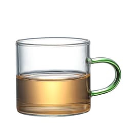 image-Jello Borosilicate Glass Teacup with Handle