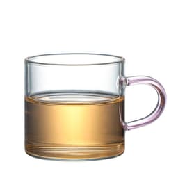 image-Jello Borosilicate Glass Teacup with Handle