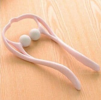 image-Plastic Pressure Point Therapy Neck Massageador Massagem Relieve Hand Roller Neck Massager For Neck Shoulder Trigger Point