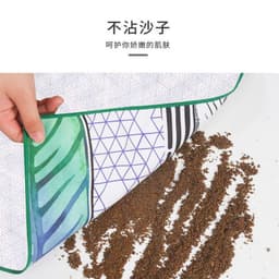 image-Thermal transfer wholesale bath towel European and American style fresh plant trend swimming beach mat towel adult double-sided velvet beach towel