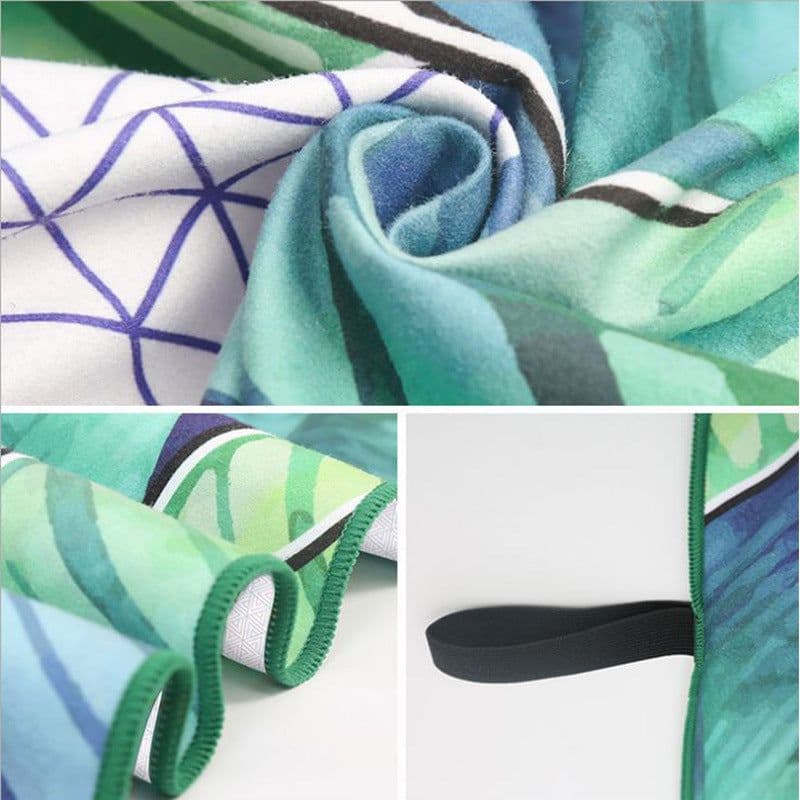 image-Thermal transfer wholesale bath towel European and American style fresh plant trend swimming beach mat towel adult double-sided velvet beach towel