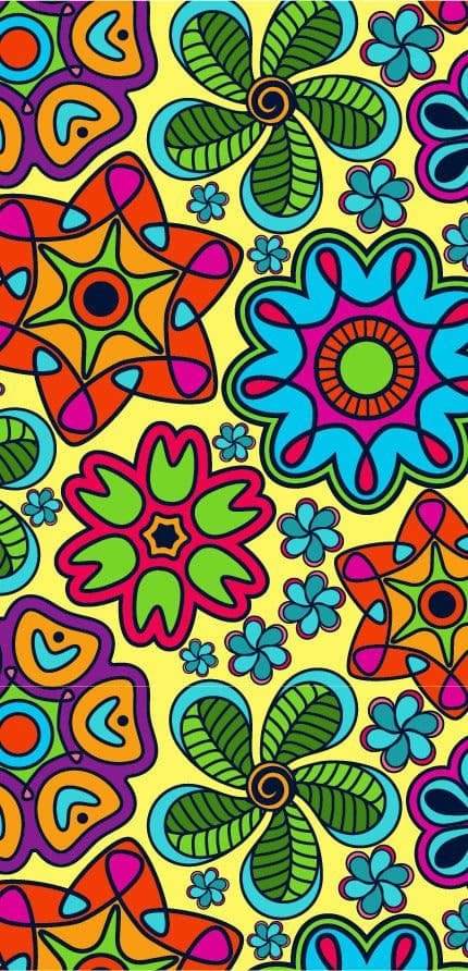 image-Double-sided Velvet Beach Towel - Fresh Plant Design - Bath Towel (57 characters)