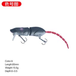 image-15.5g/15.5cm luya bait mouse bionic broken section long throw pencil mino cocked mouth artificial bait fake bait 9008
