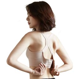 image-Cross-border foreign trade I-shaped butterfly beautiful back underwear gathered no steel ring sports bra girl wrapped chest tube top vest