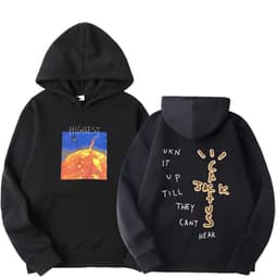 image-Travis Scott HITR Sun Hoodie Flame Sun Hoodie Men and Women