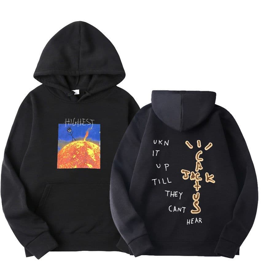 image-Travis Scott HITR Sun Hoodie Flame Sun Hoodie Men and Women