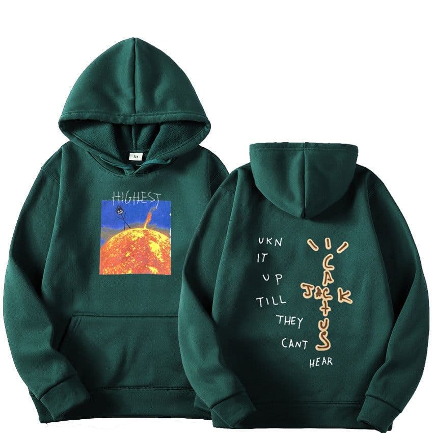 image-Travis Scott HITR Sun Hoodie Flame Sun Hoodie Men and Women