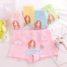 image-Girls Cotton Boxer Shorts For 3 To 8 Years Old Comfort Fit
