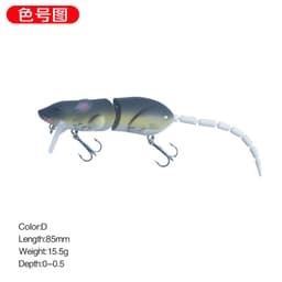 image-15.5g/15.5cm luya bait mouse bionic broken section long throw pencil mino cocked mouth artificial bait fake bait 9008