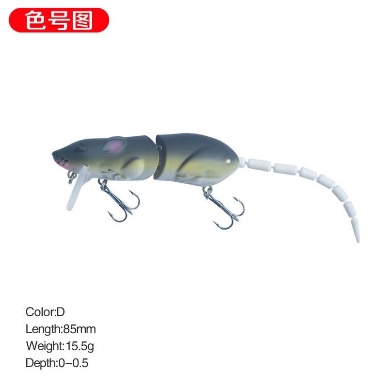 image-15.5g/15.5cm luya bait mouse bionic broken section long throw pencil mino cocked mouth artificial bait fake bait 9008