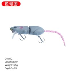 image-15.5g/15.5cm luya bait mouse bionic broken section long throw pencil mino cocked mouth artificial bait fake bait 9008