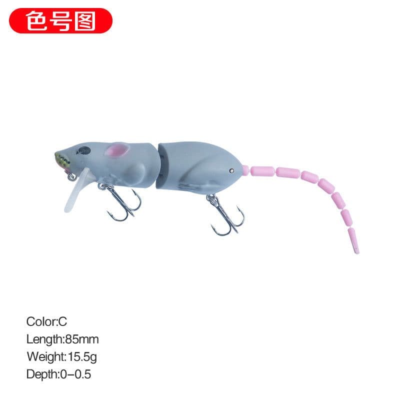 image-15.5g/15.5cm luya bait mouse bionic broken section long throw pencil mino cocked mouth artificial bait fake bait 9008