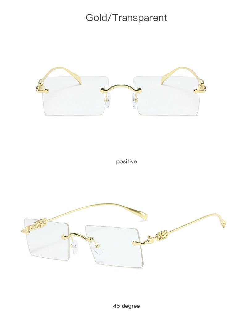 image-New Fashion Frameless Sunglasses European and American Small Frame Sunglasses Ladies Cross-border Trendy Sunglasses Factory Wholesale