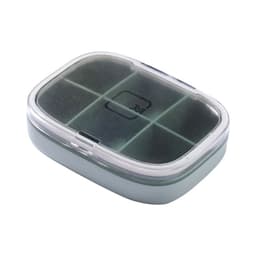 image-Upgraded Small Pill Box, 4/6 Grids, Green, Waterproof, Portable
