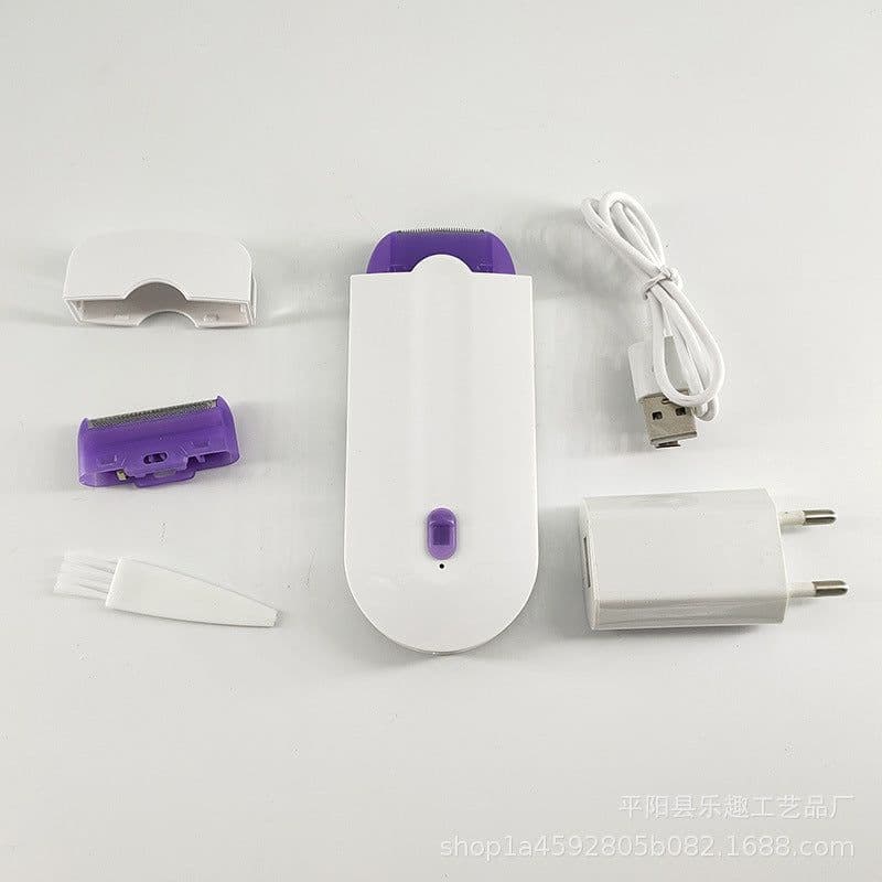 image-Blue Light Induction Ladies Shaver Purple Hair Remover