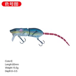 image-15.5g/15.5cm luya bait mouse bionic broken section long throw pencil mino cocked mouth artificial bait fake bait 9008