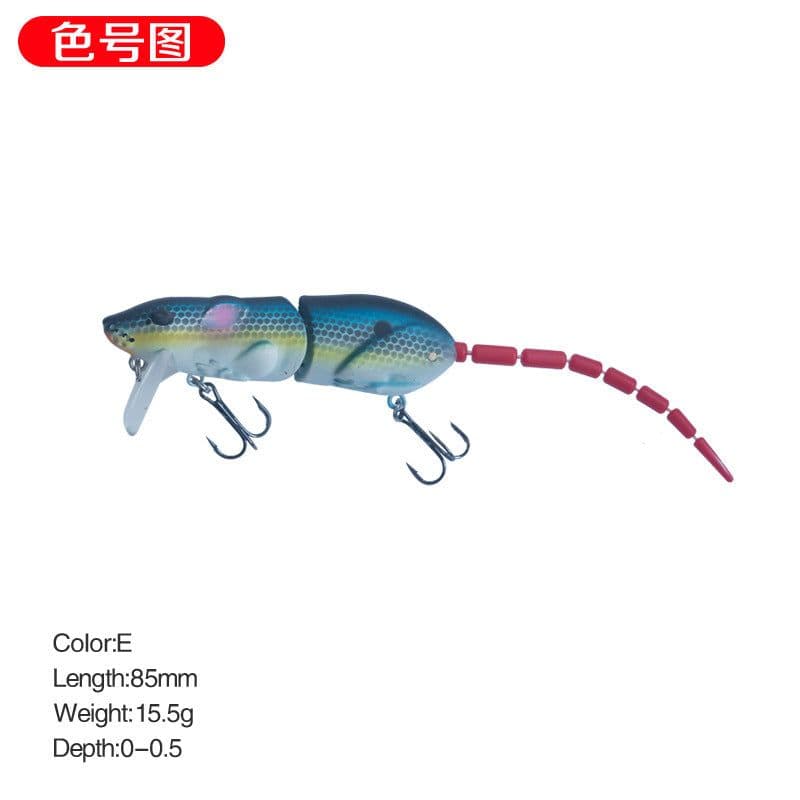 image-15.5g/15.5cm luya bait mouse bionic broken section long throw pencil mino cocked mouth artificial bait fake bait 9008