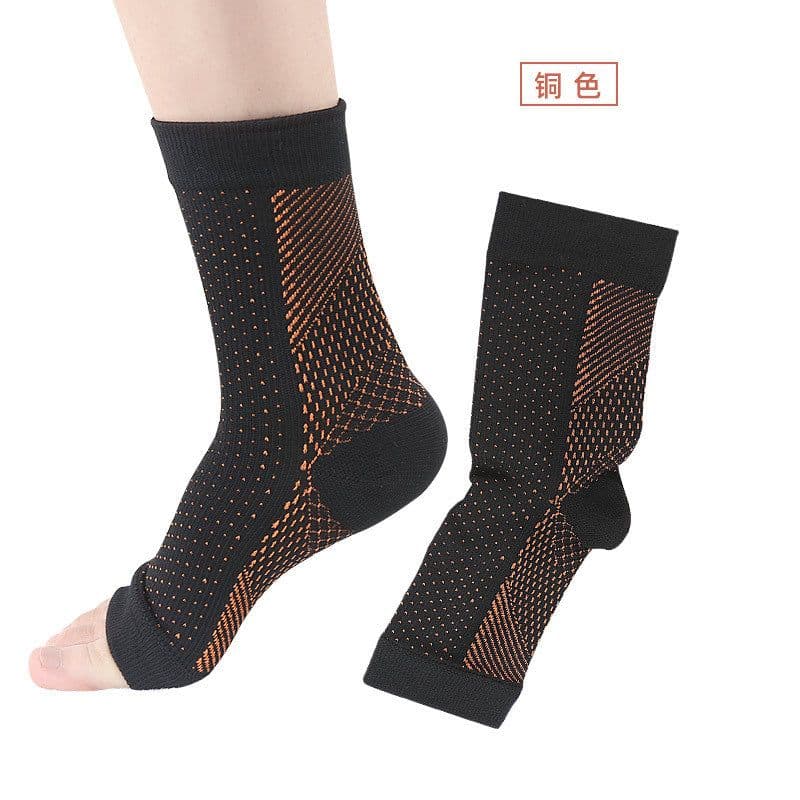 image-Copper Invisible Heel Compression Socks For Men Women Running And Basketball