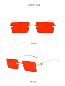 image-New Fashion Frameless Sunglasses European and American Small Frame Sunglasses Ladies Cross-border Trendy Sunglasses Factory Wholesale