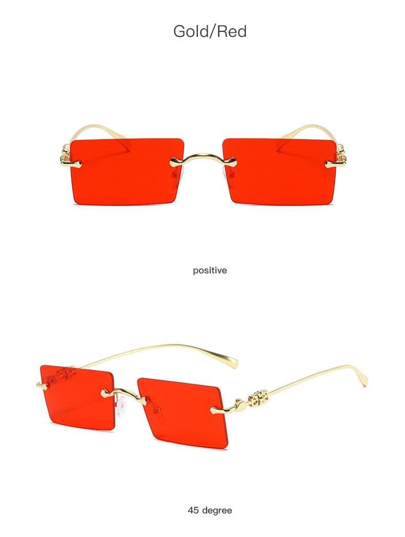 image-New Fashion Frameless Sunglasses European and American Small Frame Sunglasses Ladies Cross-border Trendy Sunglasses Factory Wholesale