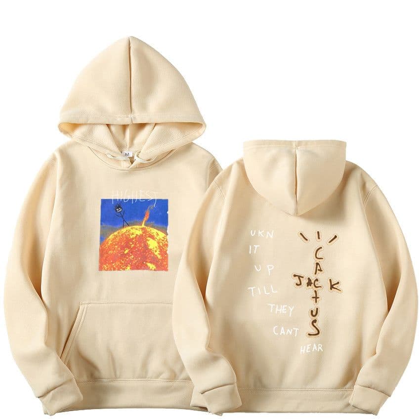image-Travis Scott HITR Sun Hoodie Flame Sun Hoodie Men and Women
