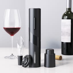 image-KLT factory direct supply cross-border sales of USB red wine electric bottle opener stainless steel rechargeable electric bottle opener