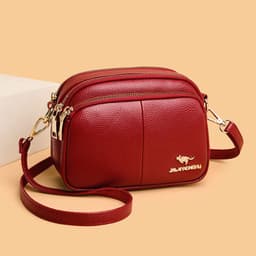 image-Women's Shoulder Bag - Taro Purple PU Small Round