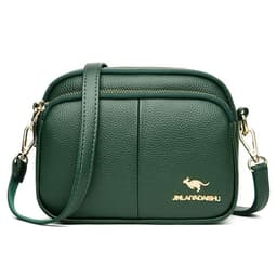 image-Women's Shoulder Bag - Taro Purple PU Small Round