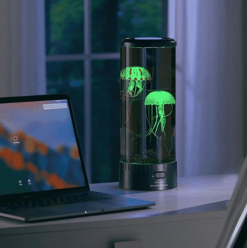 image-Jellyfish Lamp LED Color-Changing Night Light 5V Acrylic