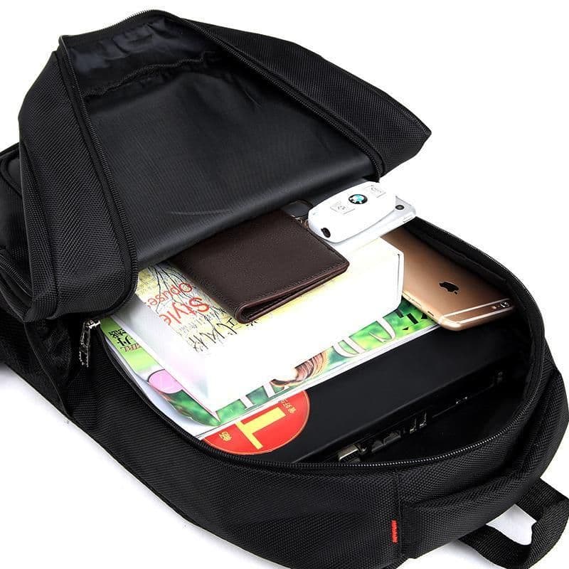 image-Black Oxford Cloth Business Large Backpack For Men