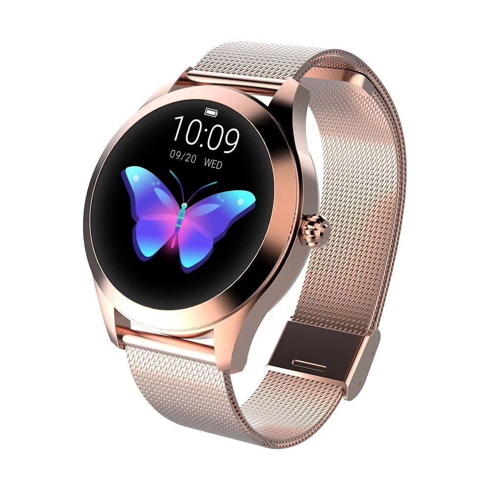image-Smart KW10C Women's Sport Wristband Bluetooth - Round Screen Silver