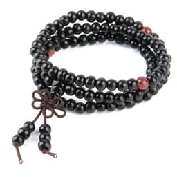 image-6mm Natural Sandalwood Buddhist Buddha Meditation 108 beads